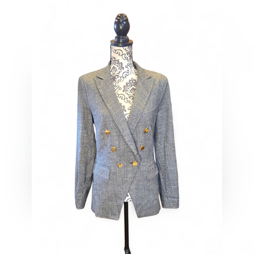 NWT INC International Conceptsplaod Tweed Double Breasted Blazer Size M